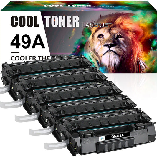 5PK Q5949A 49A Compatible With HP LaserJet 1160 1160Le 1320n 1320nw 1320tn 1320