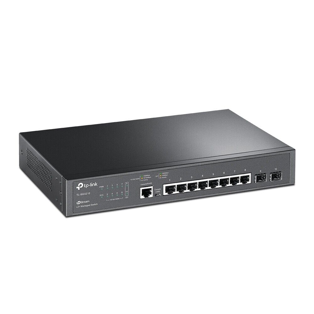 TP-Link SG3210 | Omada 8-Port 1Gbps Gigabit L2+ Managed Switch | 2* 1GbE SFP