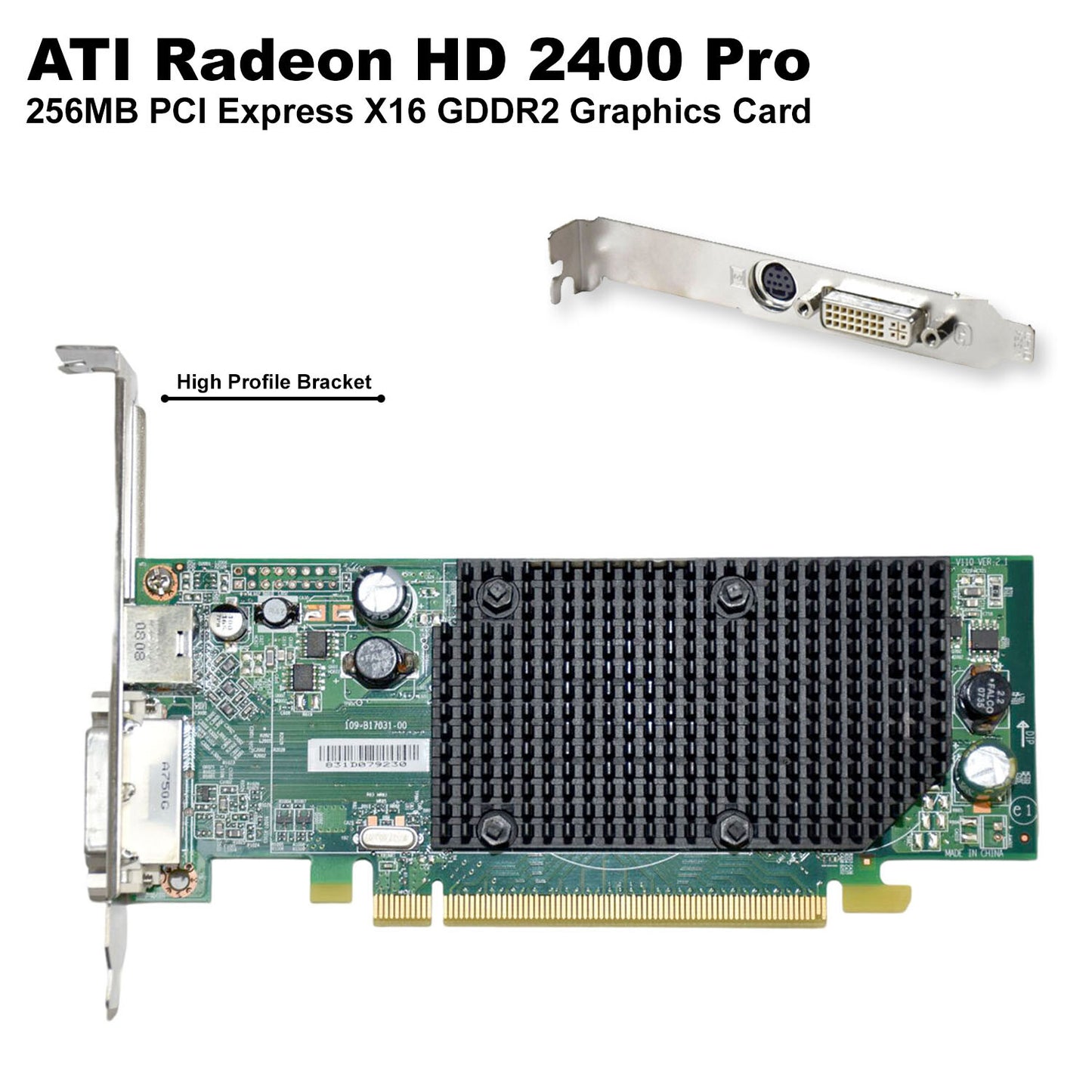 ATI Radeon HD 2400 Pro 256MB PCIe X16 Graphics Card - Great for Basic Gaming!