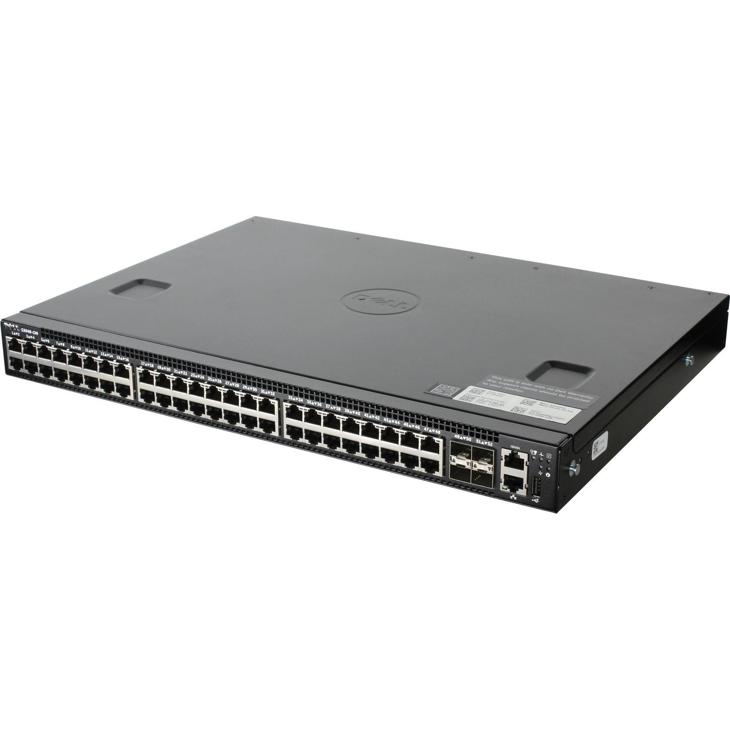 Dell Networking S3048-ON 48P 1GbE 4P SFP+ PSU-I/O 2 PSU Switch (Rails)
