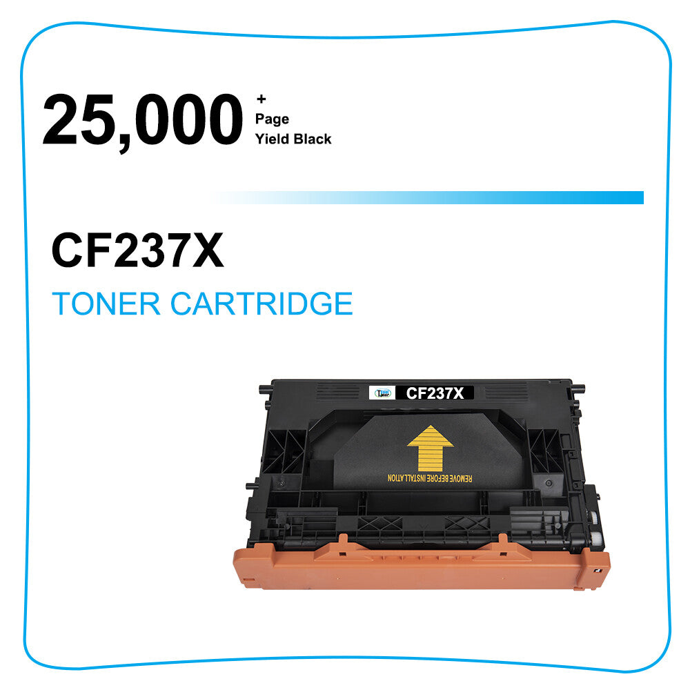 CF237X 37X Black Toner Compatible with HP Enterprise MFP M608dn M609x M631h M632
