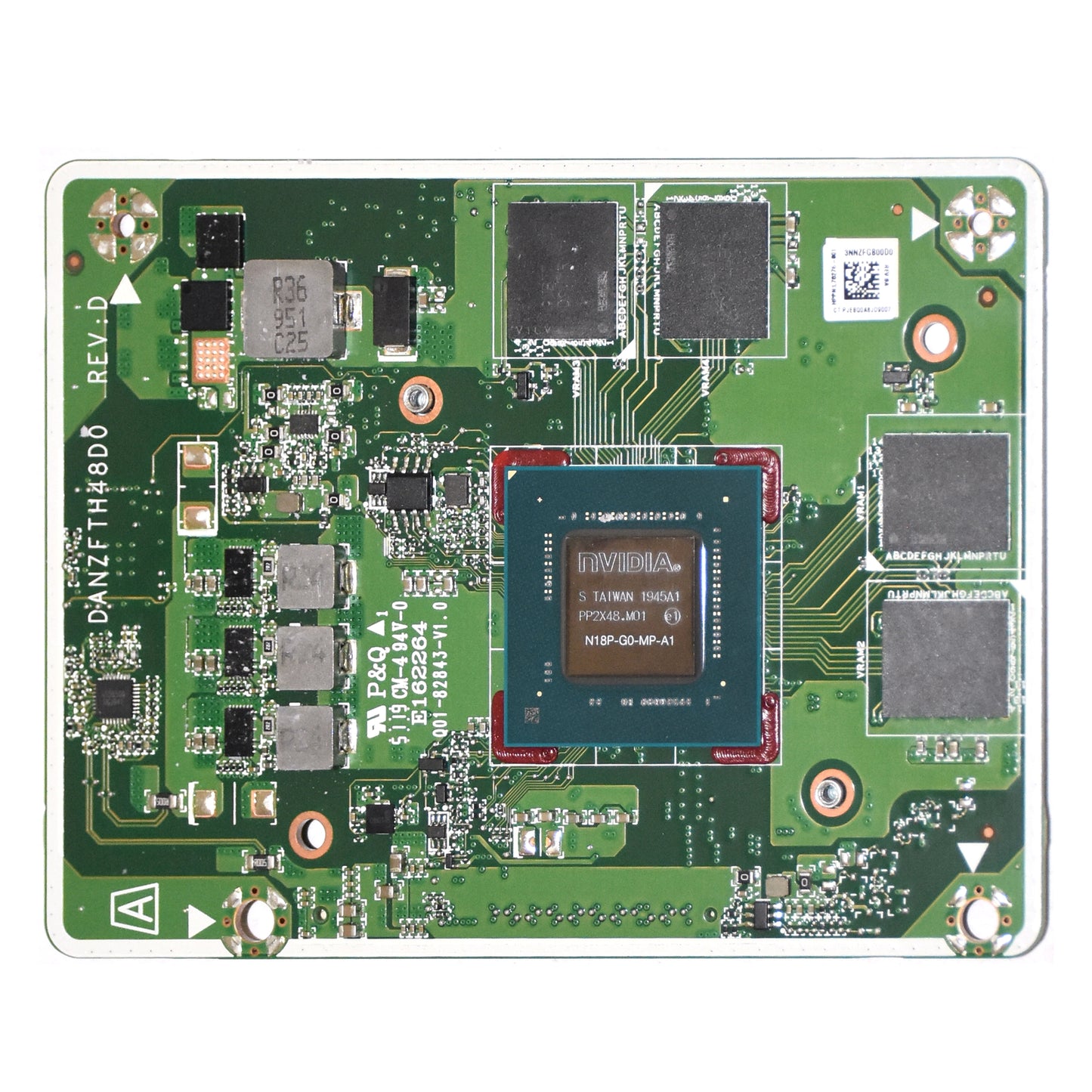 HP L70276-001 Nvidia N18P-G0-MP GTX1650 4GB GDDR5 Laptop Graphics Card Module