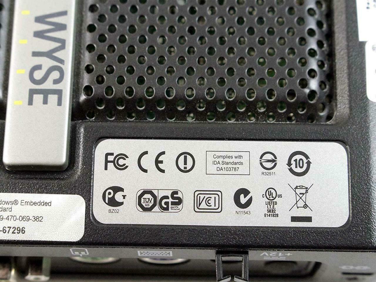 Dell Wyse Thin Client Cx0 VIA Eden 1GHz 1 GB RAM 1 GB SSD WES RJ45 CGD27