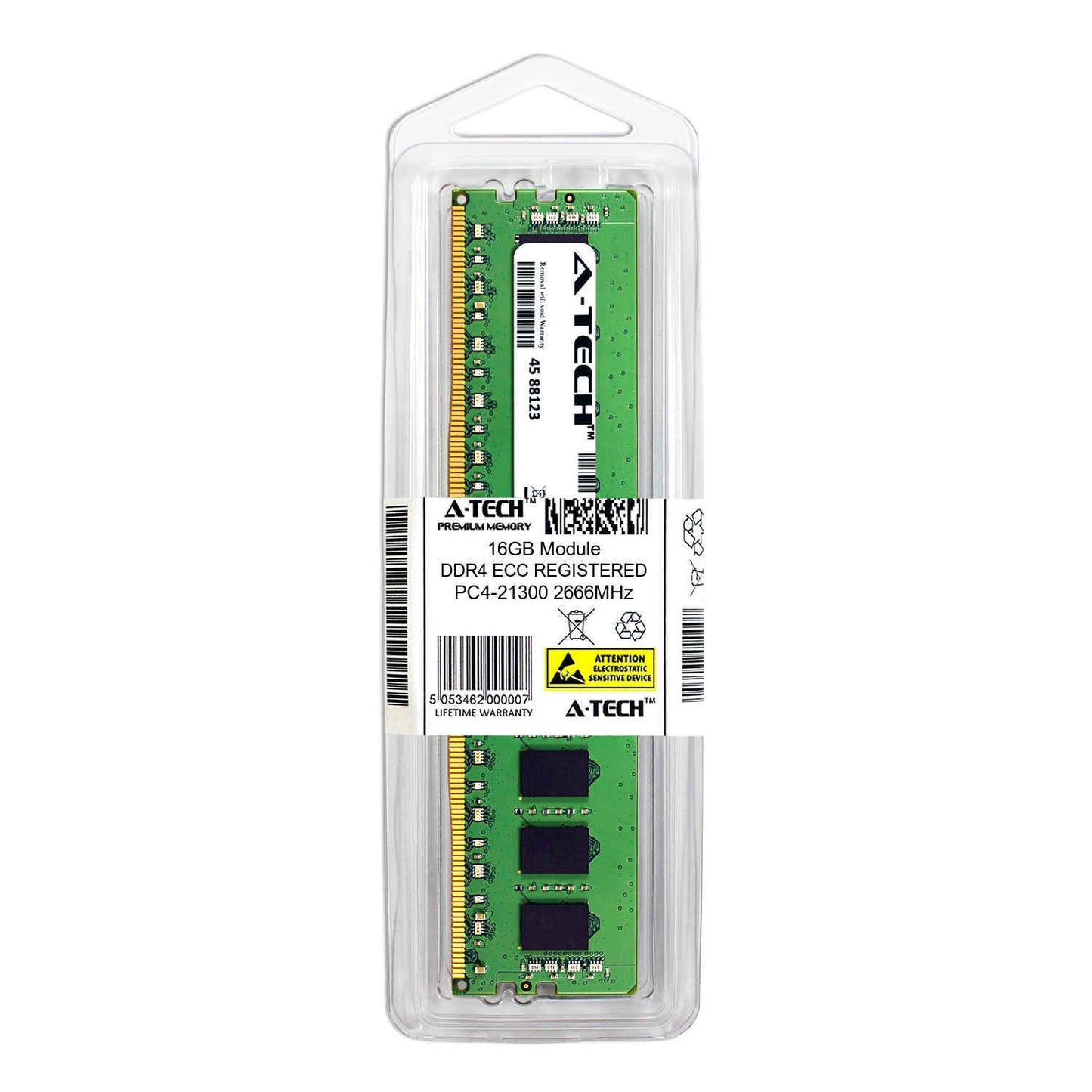 16GB PC4-21300R RDIMM Micron MTA18ASF2G72PZ-2G6D1QG Equivalent Server Memory RAM