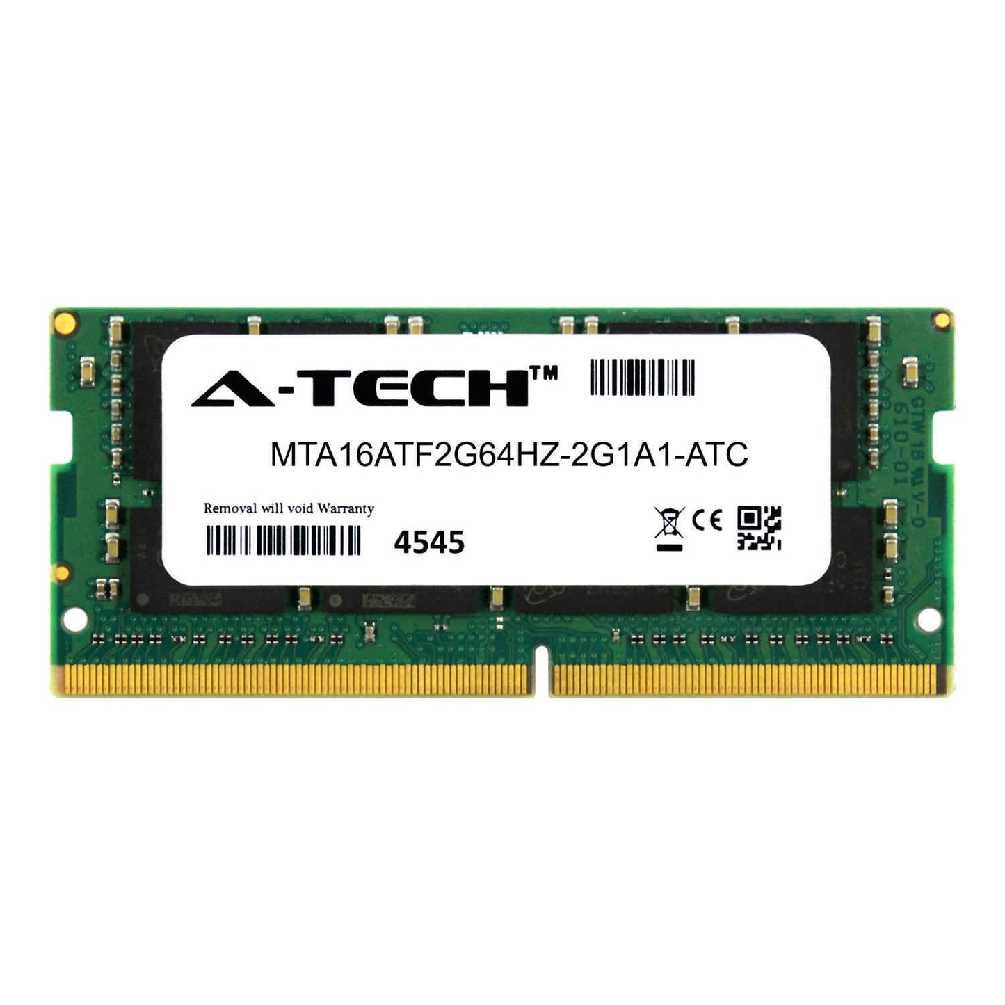 16GB DDR4 PC4-17000 SODIMM (Micron MTA16ATF2G64HZ-2G1A1 Equivalent) Memory RAM