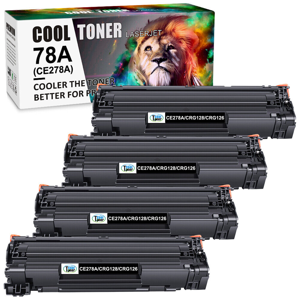 4PK CE278A Toner For HP 78A Black LaserJet Pro P1606dn M1536dnf MFP P1600 P1566