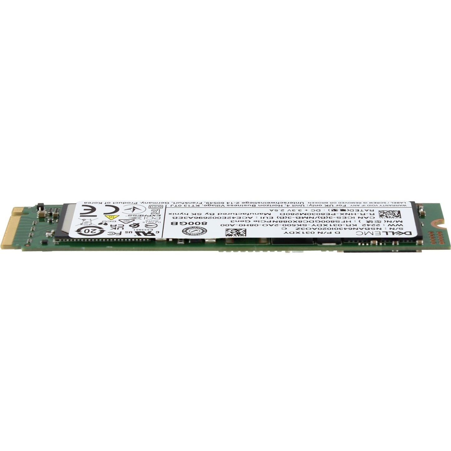 Dell 800GB Gen3 NVMe MU TLC 2280 M.2 SSD PE8030 (31XDY)