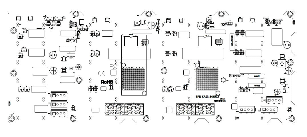 SuperMicro BPN-SAS3-846EL2 Backplane - supports up to 24 SAS/SATA (NOT FOR HOME PC)
