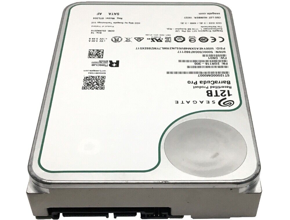 Seagate Barracuda Pro (ST12000DM0007) 12TB SATA 6Gbps 3.5" Internal Hard Drive