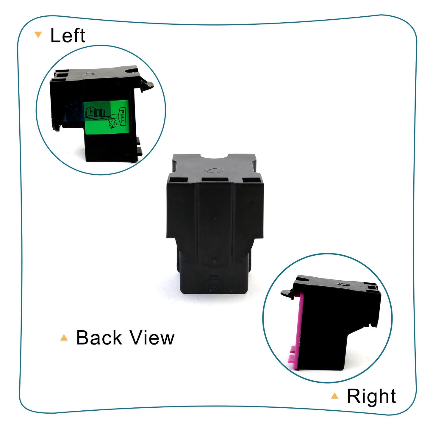 2 Pack 67XL Ink Cartridge Combo for HP 67 Ink XL Deskjet 2710e 2755e 2700e 4155e