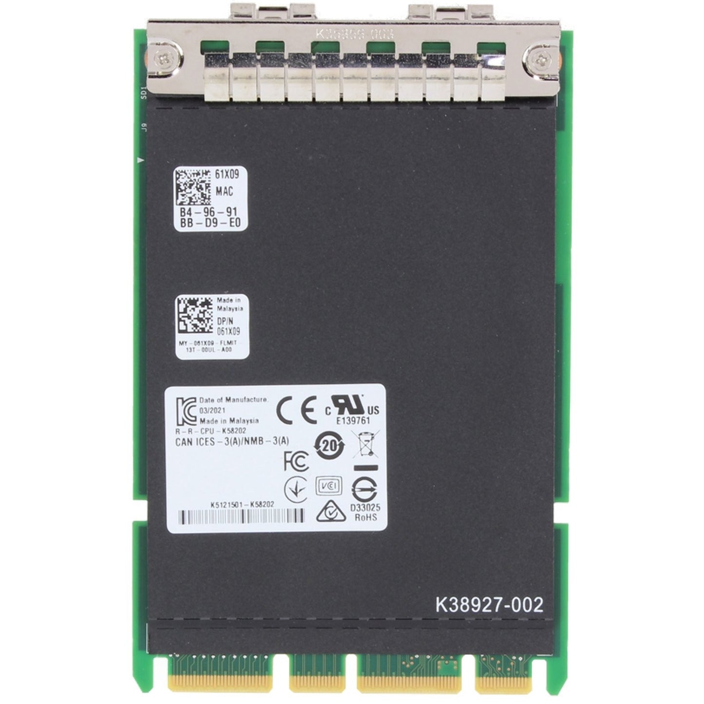 Dell Intel E810-XXVDA2 Dual 25GbE SFP28 OCP 3.0 (PWH3C)