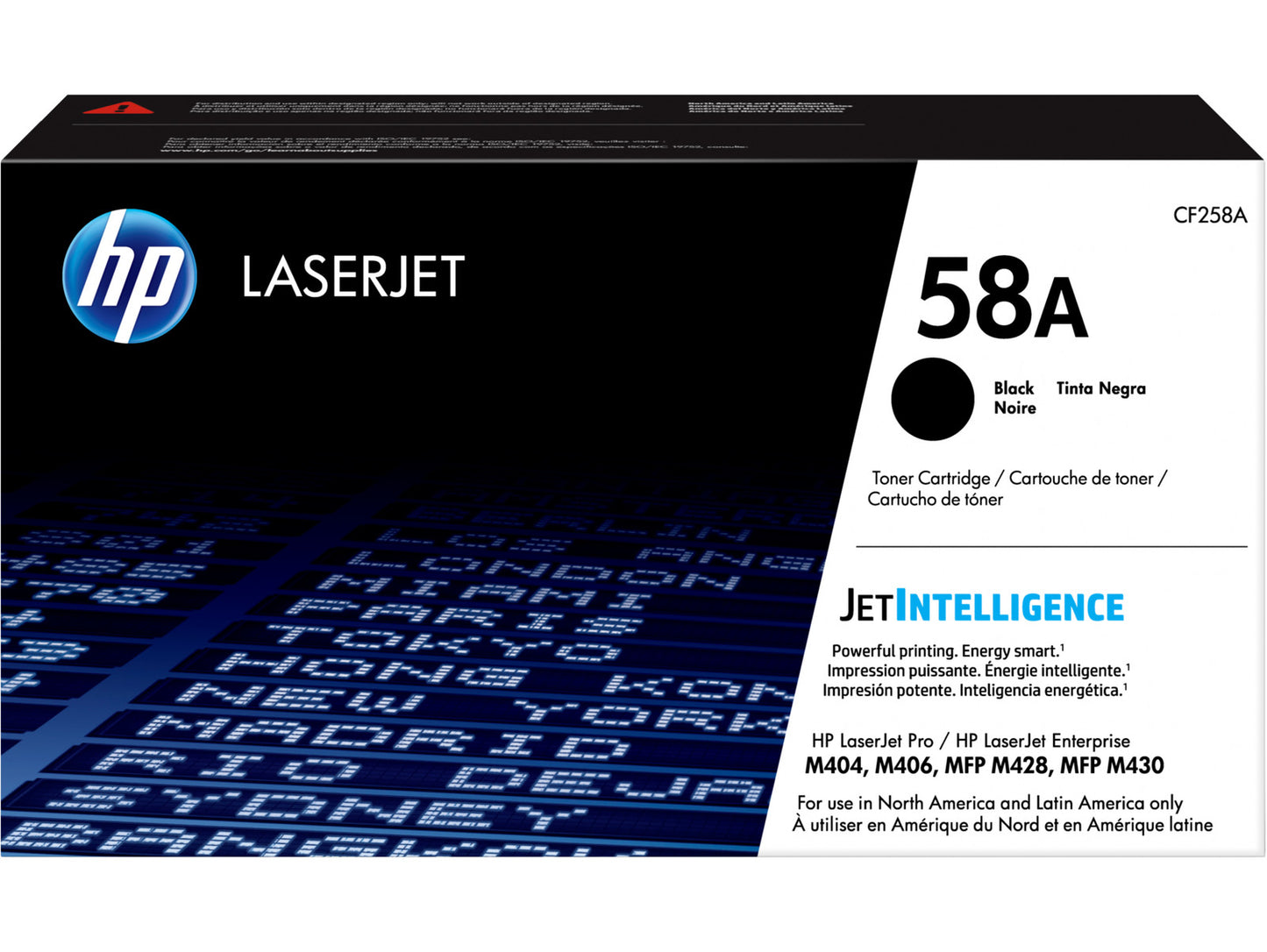 HP 58A Black Original LaserJet Toner Cartridge, ~3,000 pages, CF258A
