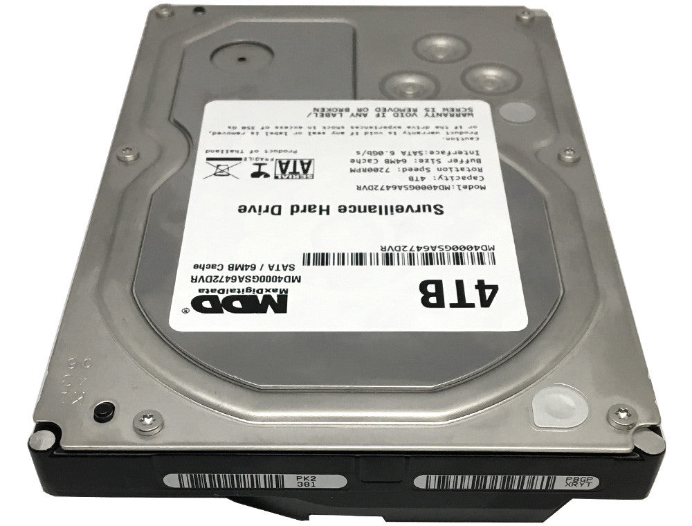 MaxDigitalData 4TB 7200RPM 64MB Cache SATA 6.0Gb/s 3.5" Surveillance Hard Drive