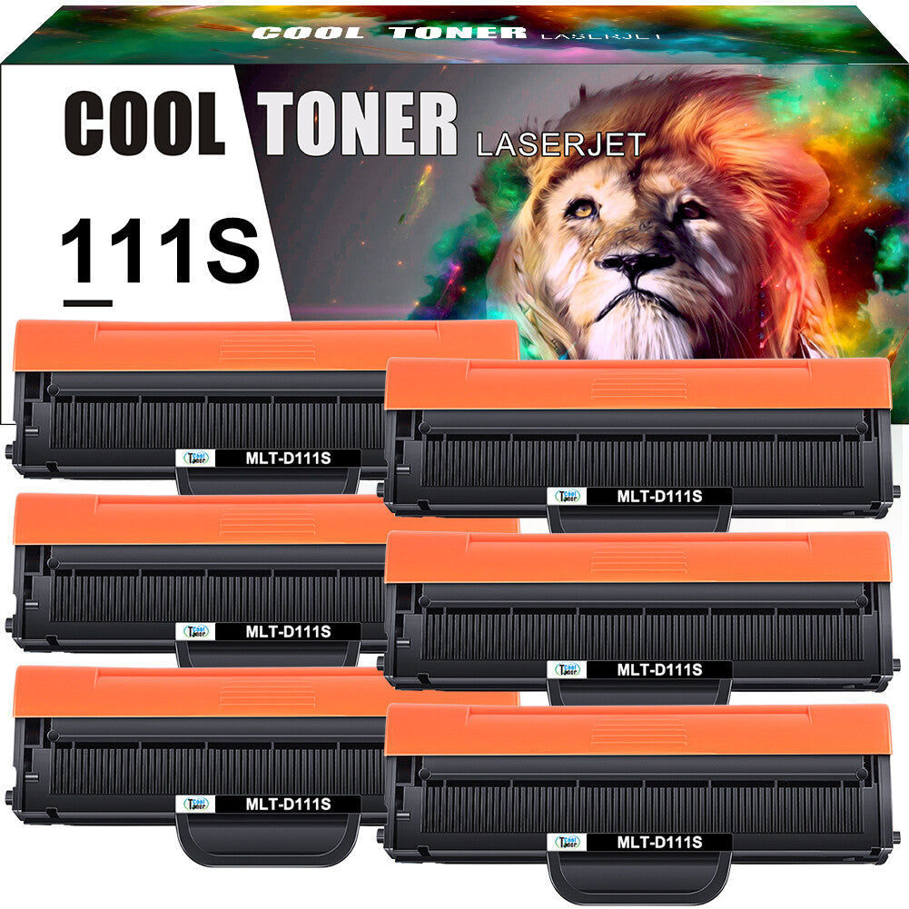 6PK Toner Cartridge for Samsung MLT-D111S Xpress SL-M2070FW M2020W M2024W M2026W