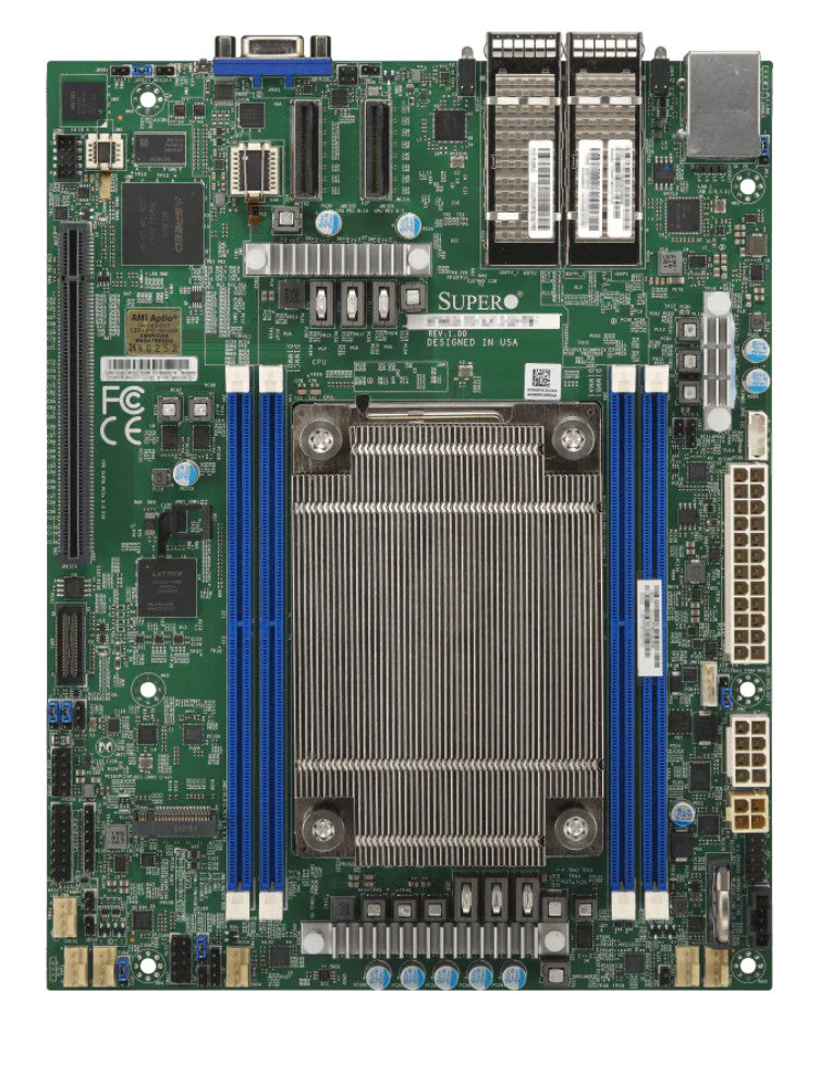 SuperMicro X14SDV-36C-SP3F EEmbedded uATX,Xeon GNR-D 36Core CPU,2x100GbE,4 DDR5