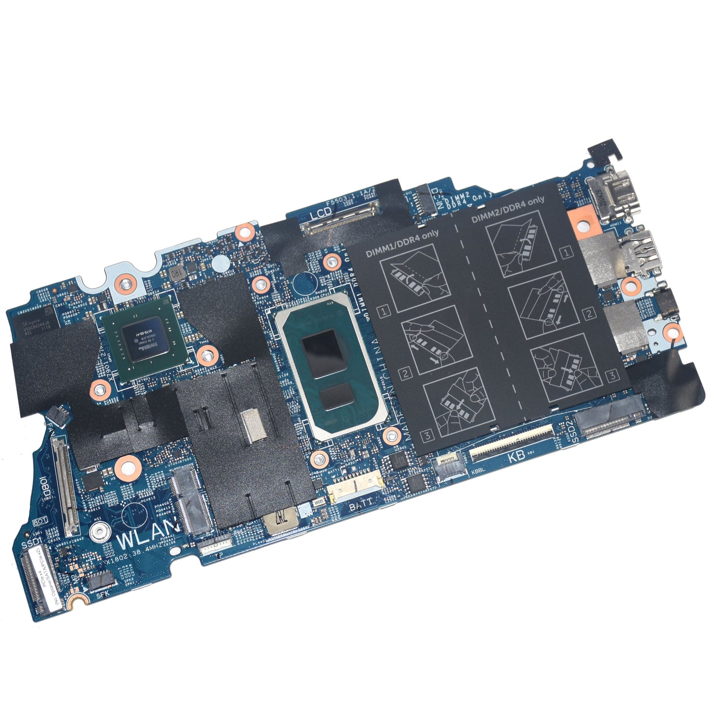 Dell Vostro 5502 5402 Motherboard i7-1165G7 NVIDIA MX350 DDR4 19861-1 7FWVK