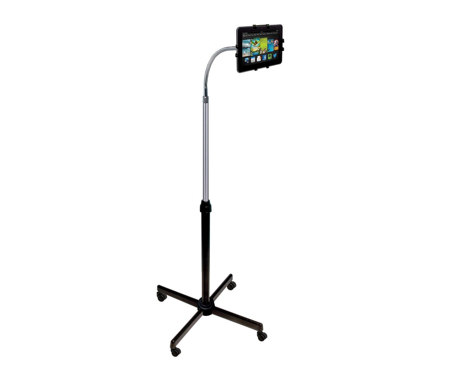 CTA Universal Height-Adjustable Gooseneck Floor Stand 9.7-10.1" Tablets PAD-UAFS