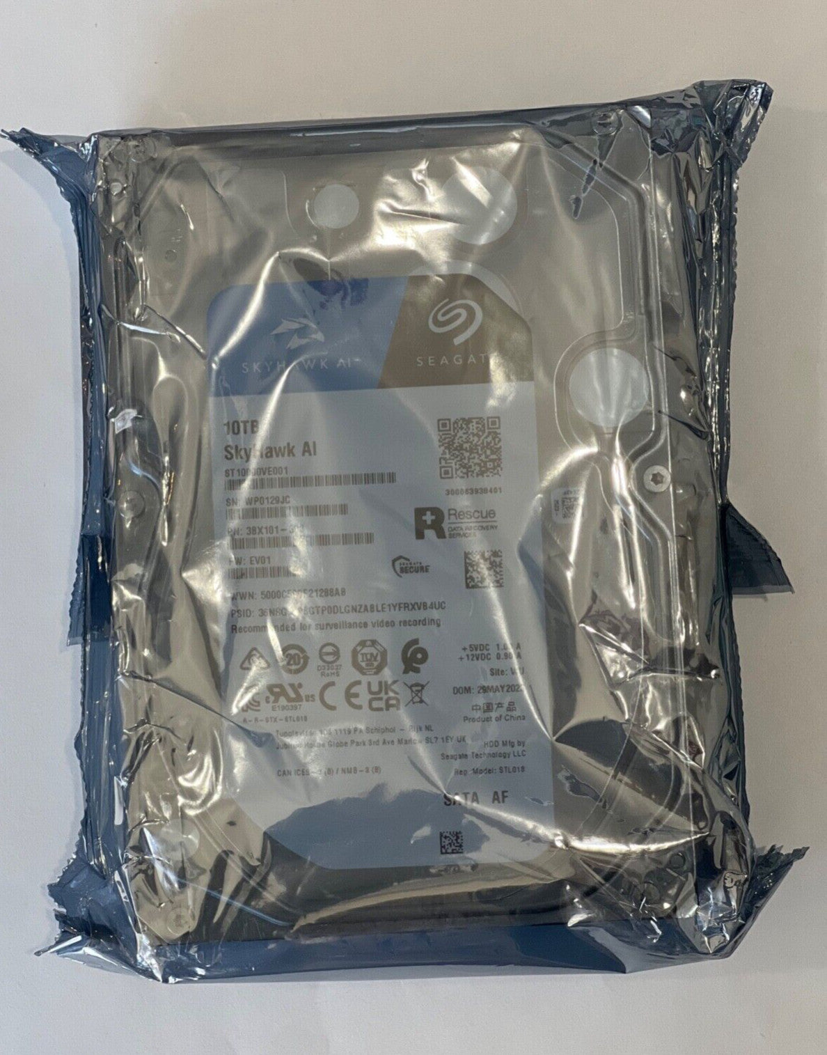 NEW!!! SEAGATE SKYHAWK AL ST10000VE001 10TB INTERNAL 7200RPM 3.5 IN HARD DRIVE