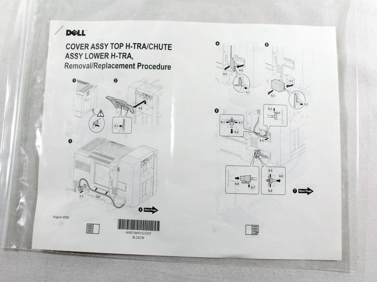 Dell 5130CN Printer 550 Sheet PaperTray Output Finisher Transport Assembly G321T