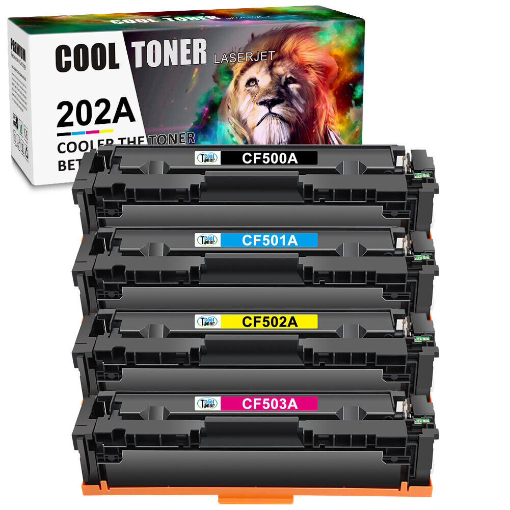 4PK CF500A Toner Compatible For HP 202A Color LaserJet Pro M254dn M254nw M281cdw