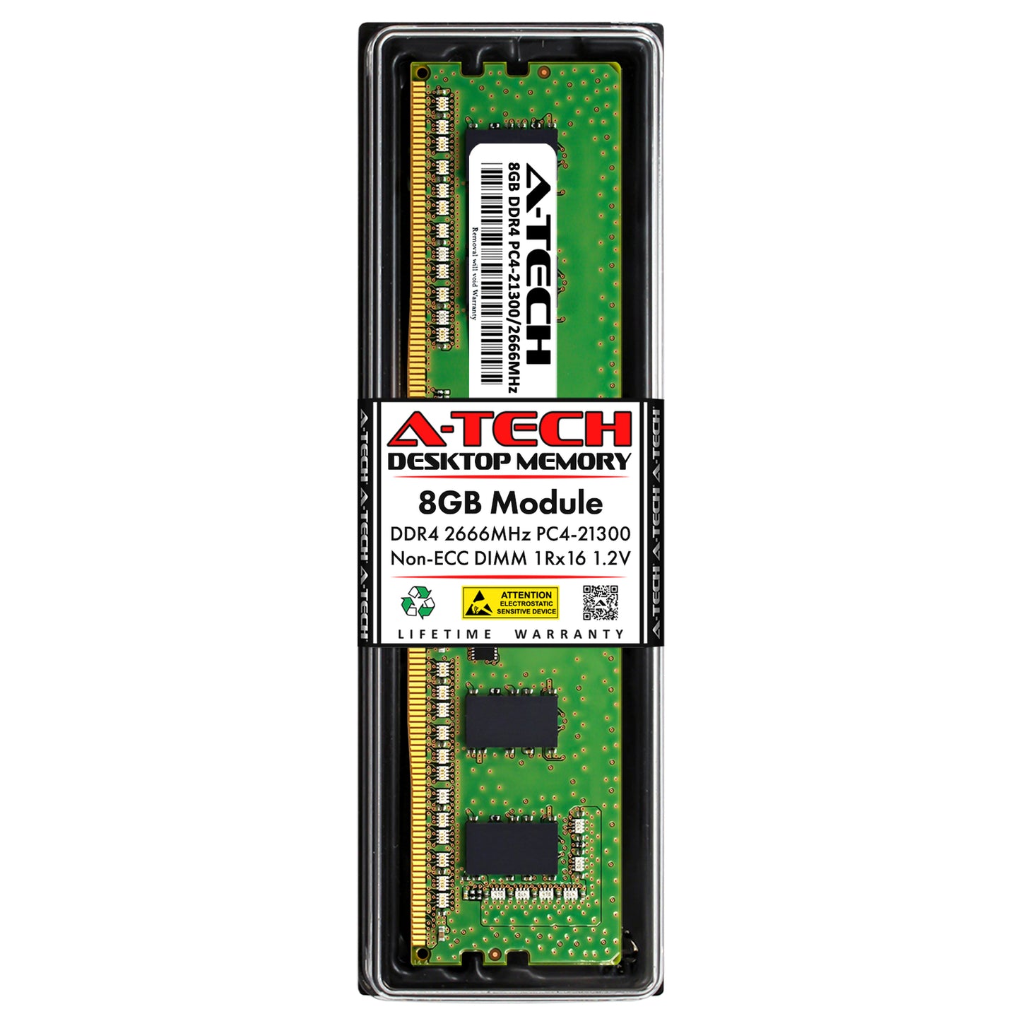 8GB DDR4-2666 DIMM Kingston KCP426NS6/8 Equivalent Desktop Memory RAM
