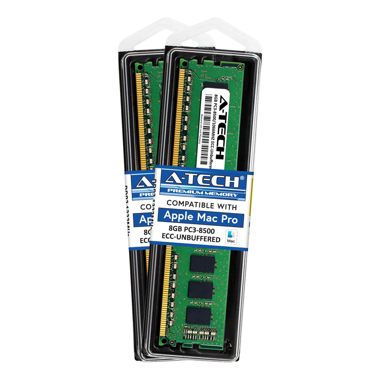 16GB KIT 2X 8GB PC3-8500 UNBUFFERED APPLE Mac Pro MacPro4,1 A1289 MEMORY RAM