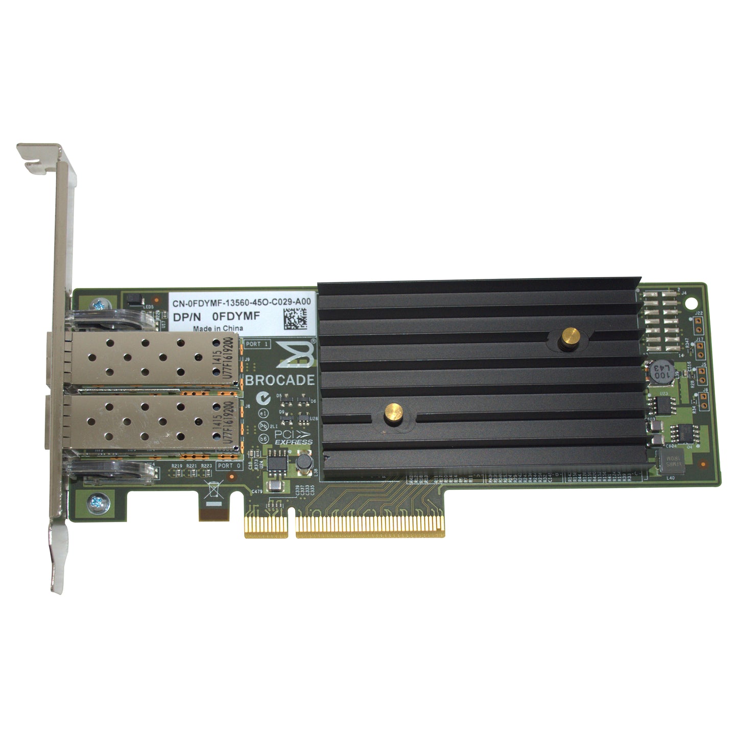 Dell Brocade 1020 Dual-Ports 10GbE SFP+ PCIe 2.0 x8 FH Network Adapter CNA FDYMF