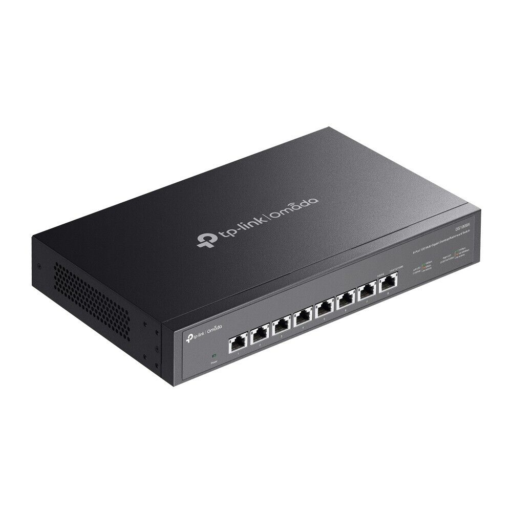 TP-Link DS1008X | Omada 8-Port 10Gbps Gigabit Unmanaged Desktop/Rackmount Switch