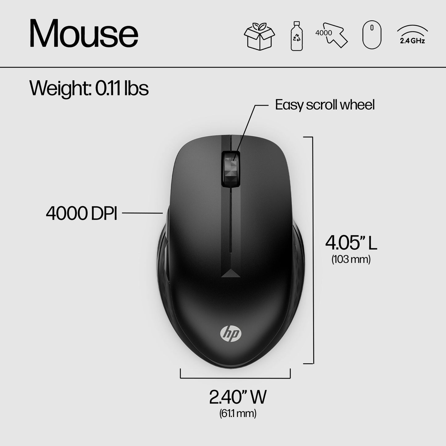 HP 430 Multi-Device Wireless Mouse