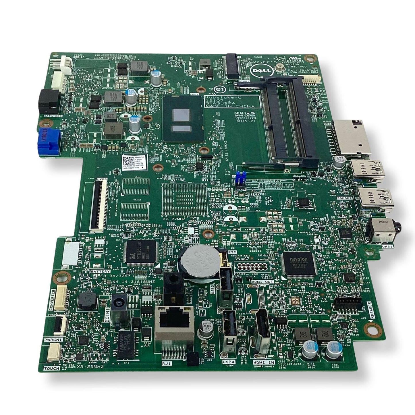 Dell Inspiron 3464 AIO DDR4 Motherboard with Intel i3-7100U 2.40GHz CPU H6C3V
