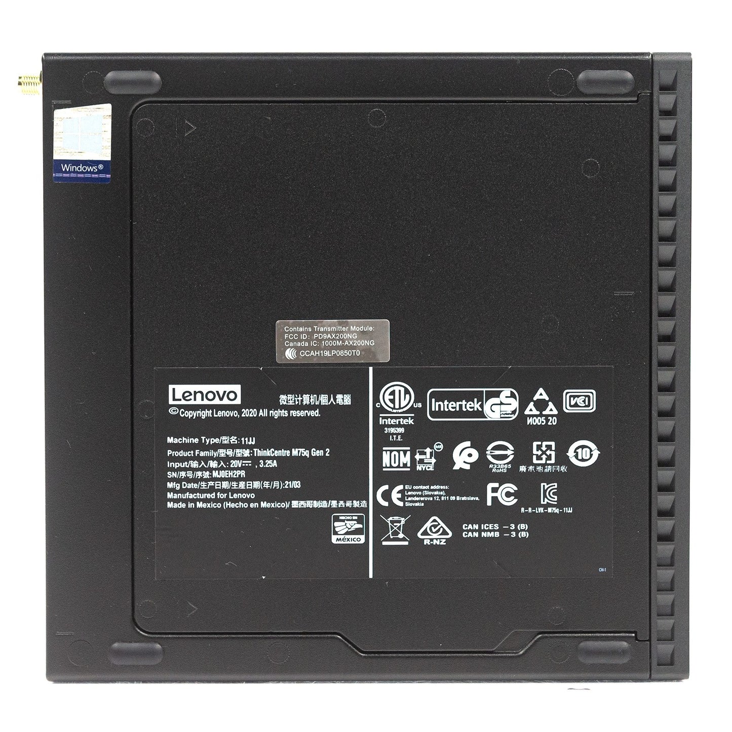 Lenovo ThinkCentre M75q G2 Tiny Desktop Ryzen 7 PRO 5750GE 16GB 512GB Win 11 Pro