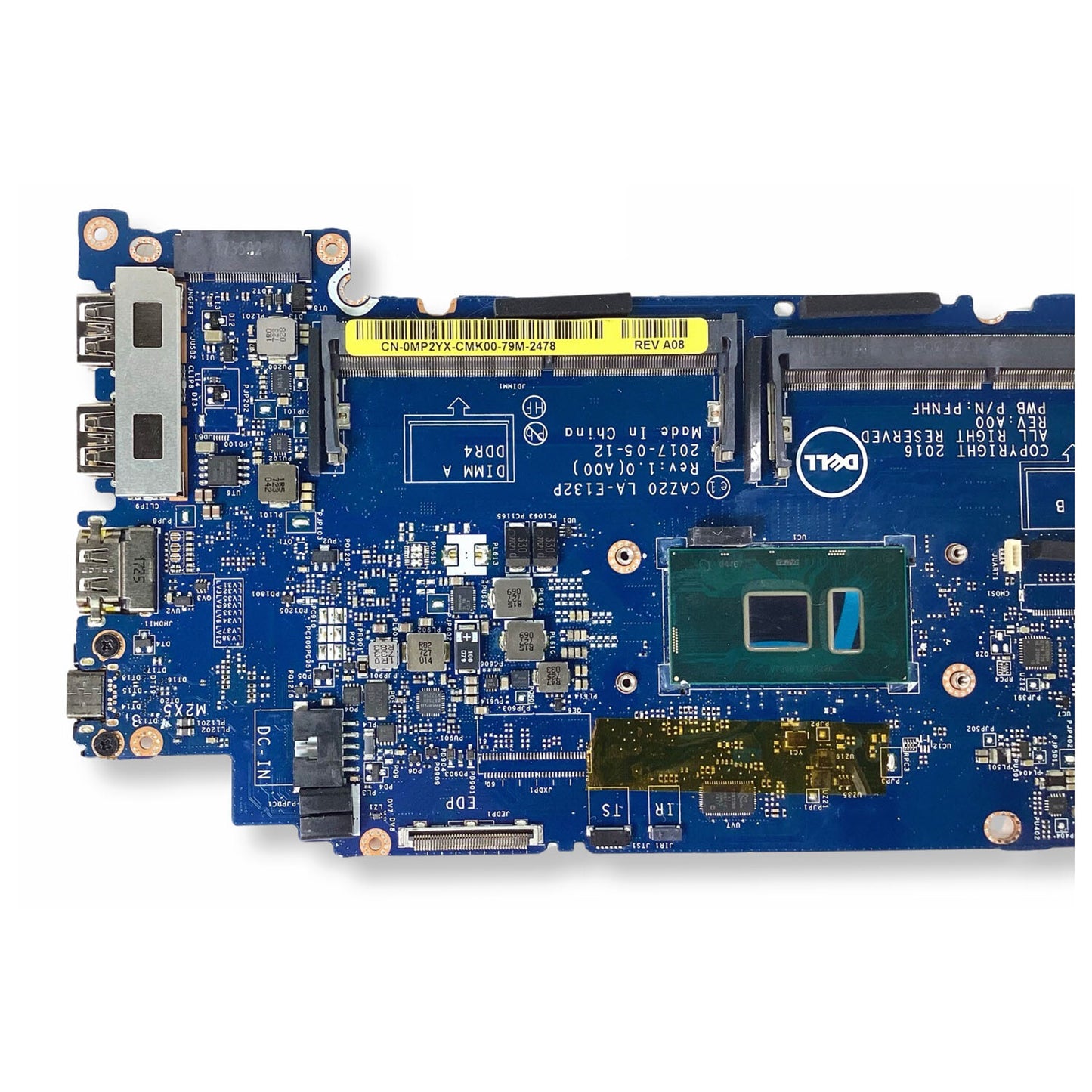Dell Latitude 7480 Motherboard Intel Core i5-6300U 2.4GHz DDR4 MP2YX