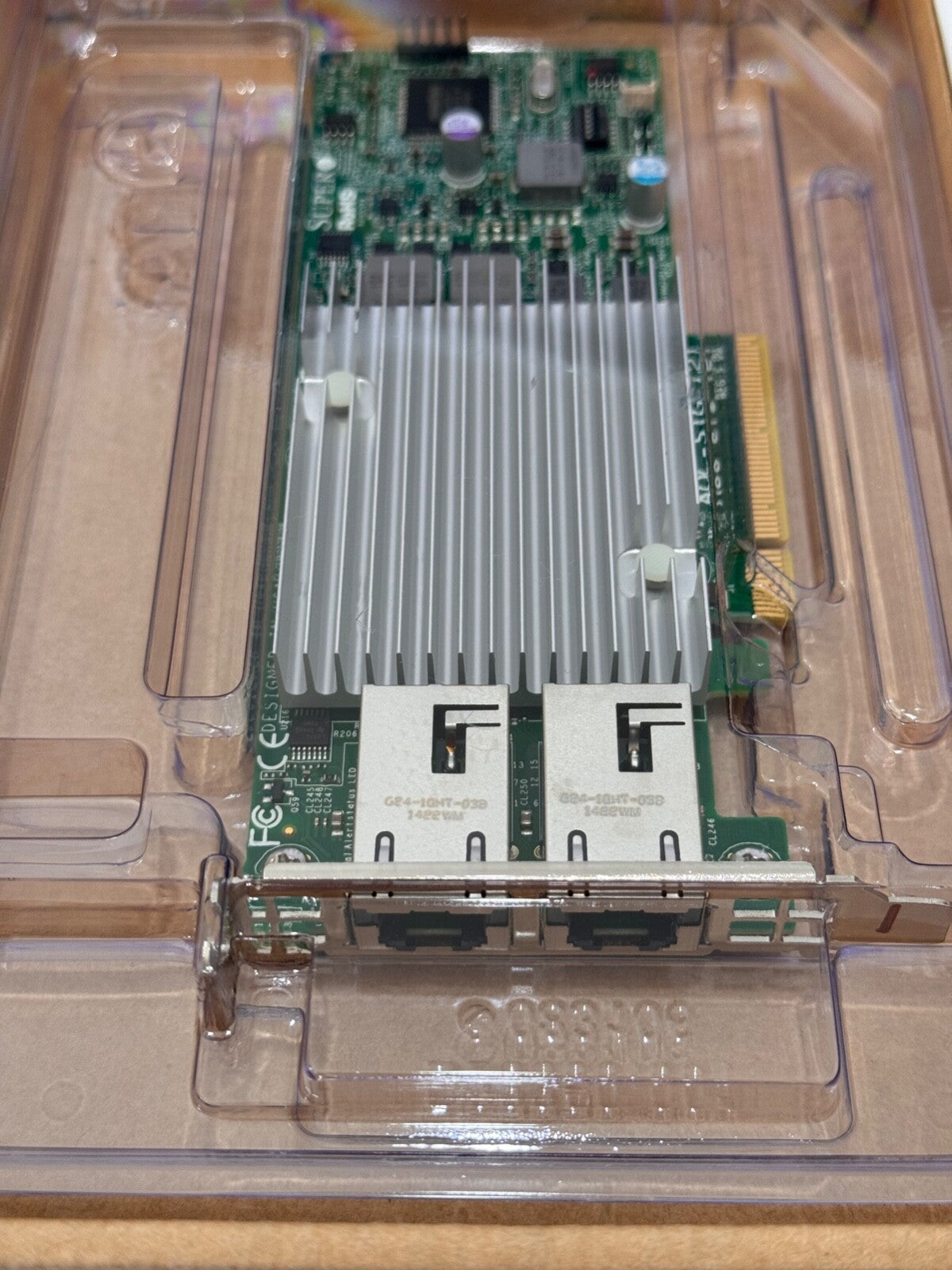 Supermicro AOC-STG-i2T REV 2, 2Port 10GbE Ethernet PCI-E Adapter NIC Low Profile