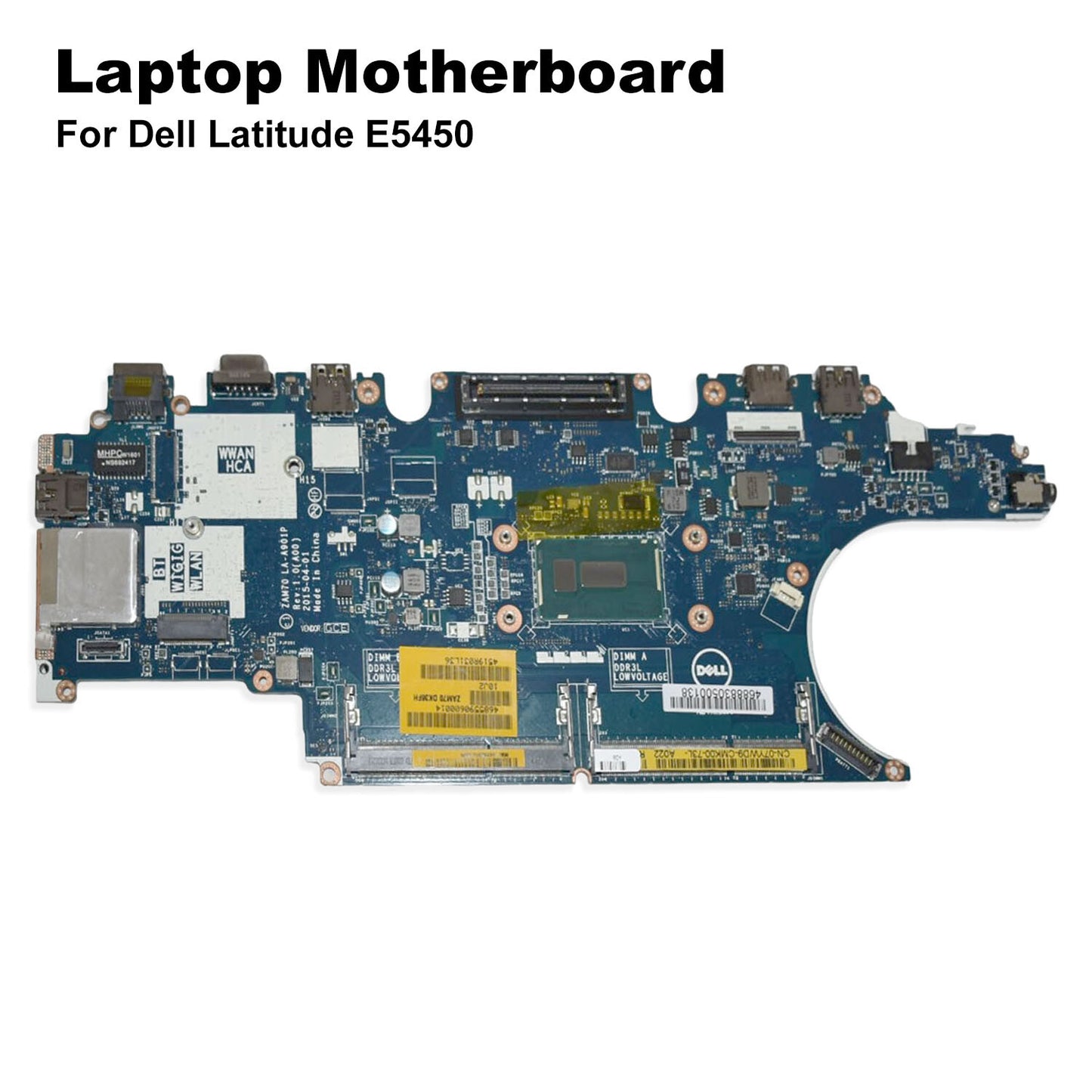 Dell OEM Latitude 15 E5450 Motherboard i3-5010U 2.1GHz DDR3 LA-A901P C7K68 7YWD9