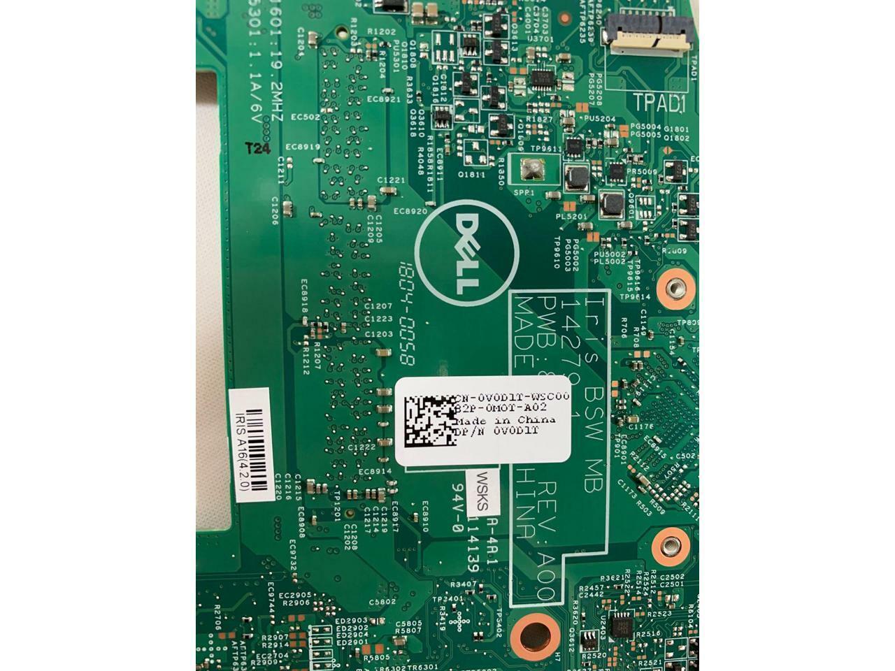 DELL - 0V0D1T N3710 1.6 GHz Intel DDR3L Motherboard For Inspiron 15 3552 14 3452