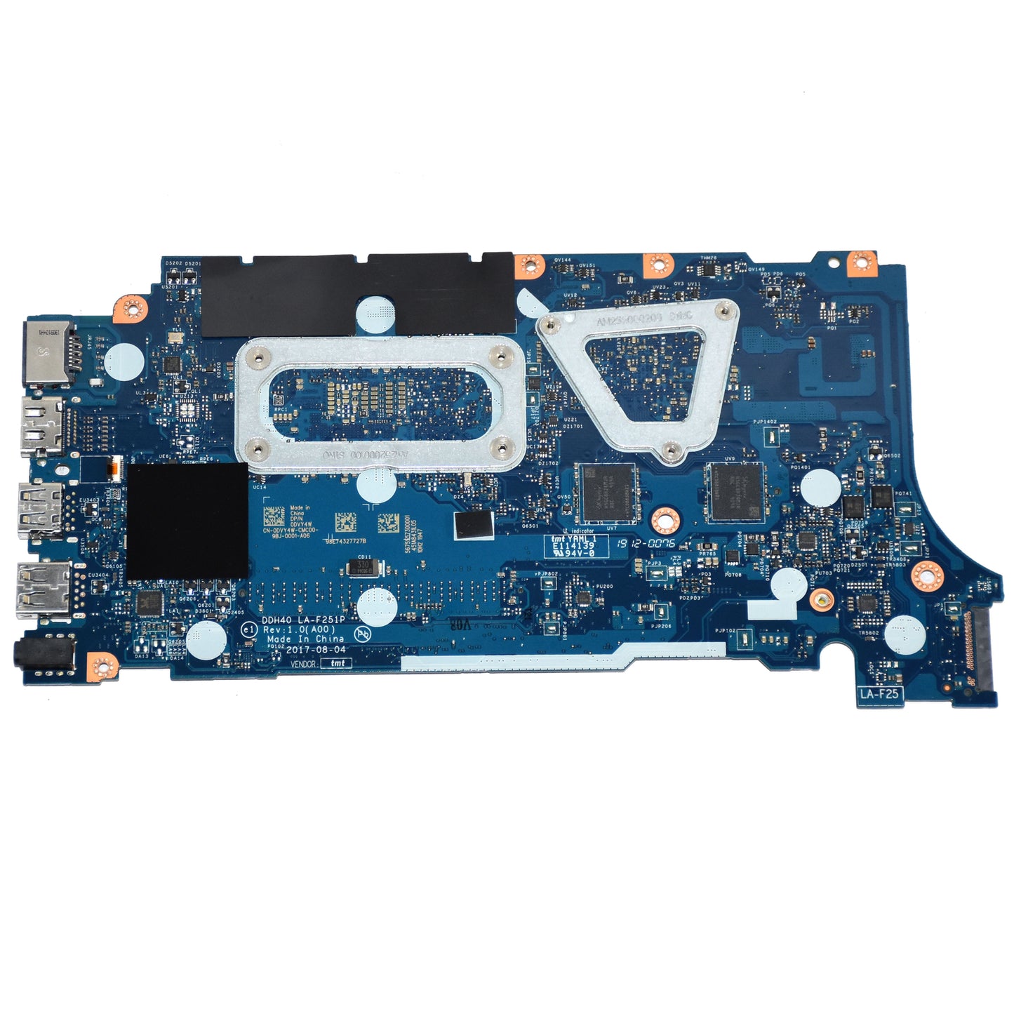 Dell Inspiron 7572 7472 i5-8250U 1.6GHz Nvidia MX150 Motherboard DVY4W LA-F251P