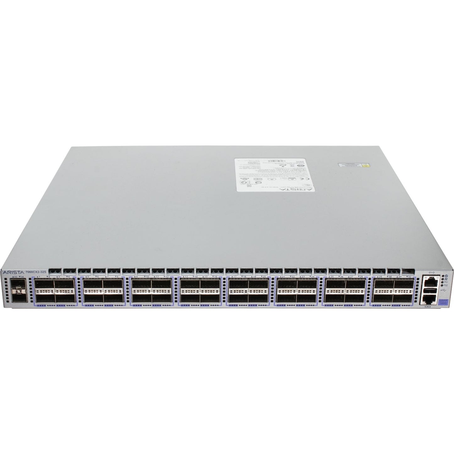 Arista DCS-7060CX2-32S-R 32P 100GbE QSFP100 2P 10GbE SFP+ RA Switch