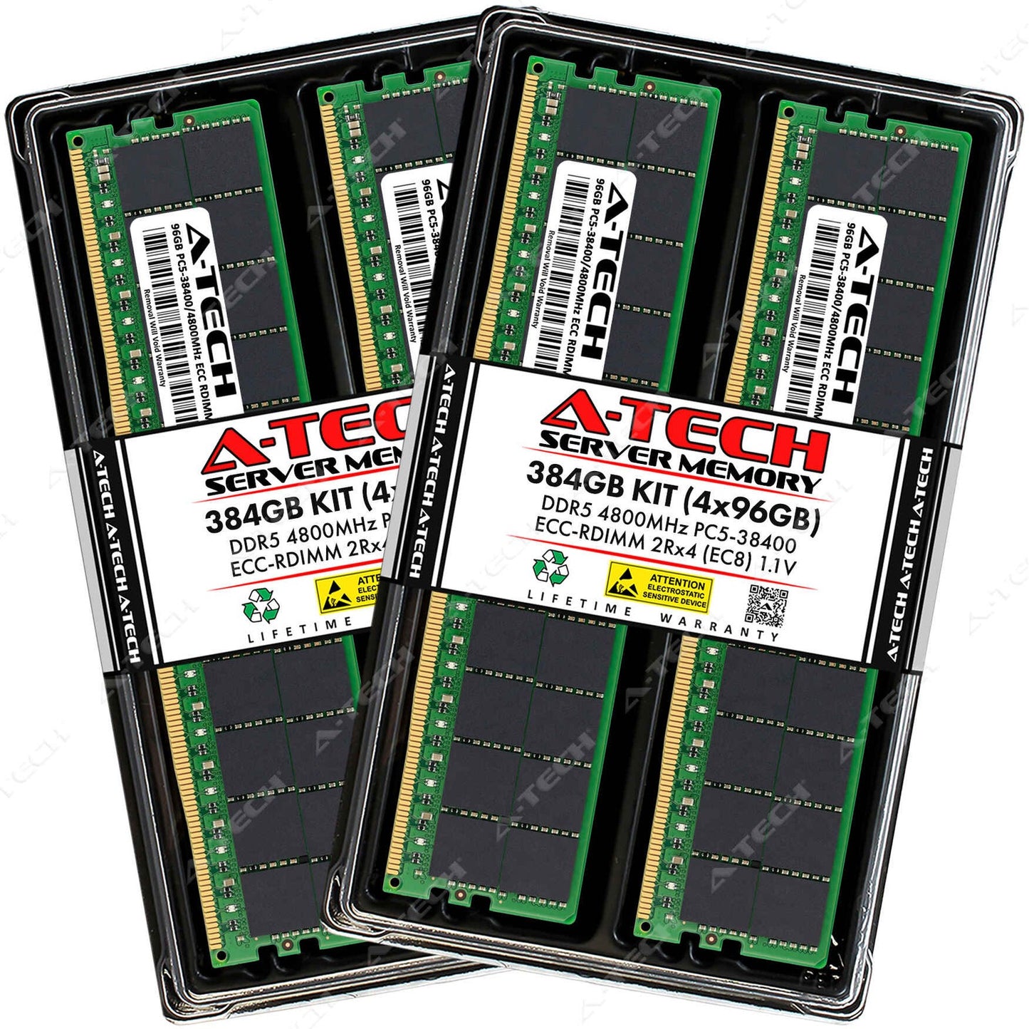384GB 4x96GB PC5-4800 EC8 RDIMM ThinkMate GPX-WS-740RTP7 TWX-QS8-14E4 Memory RAM