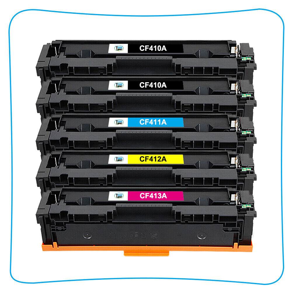 5 PK CF410A Toner Cartridge For HP 410A 477A LaserJet Pro M452dw M477fnw m477fdw