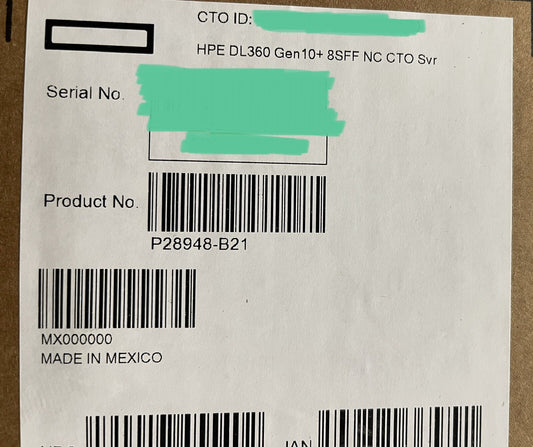 HPE DL360 Gen10+ Plus 2x Xeon 6354 36C 3GHz 64GB 10SFF MR416i-a 2x 2.4TB SAS (NOT FOR HOME PC)