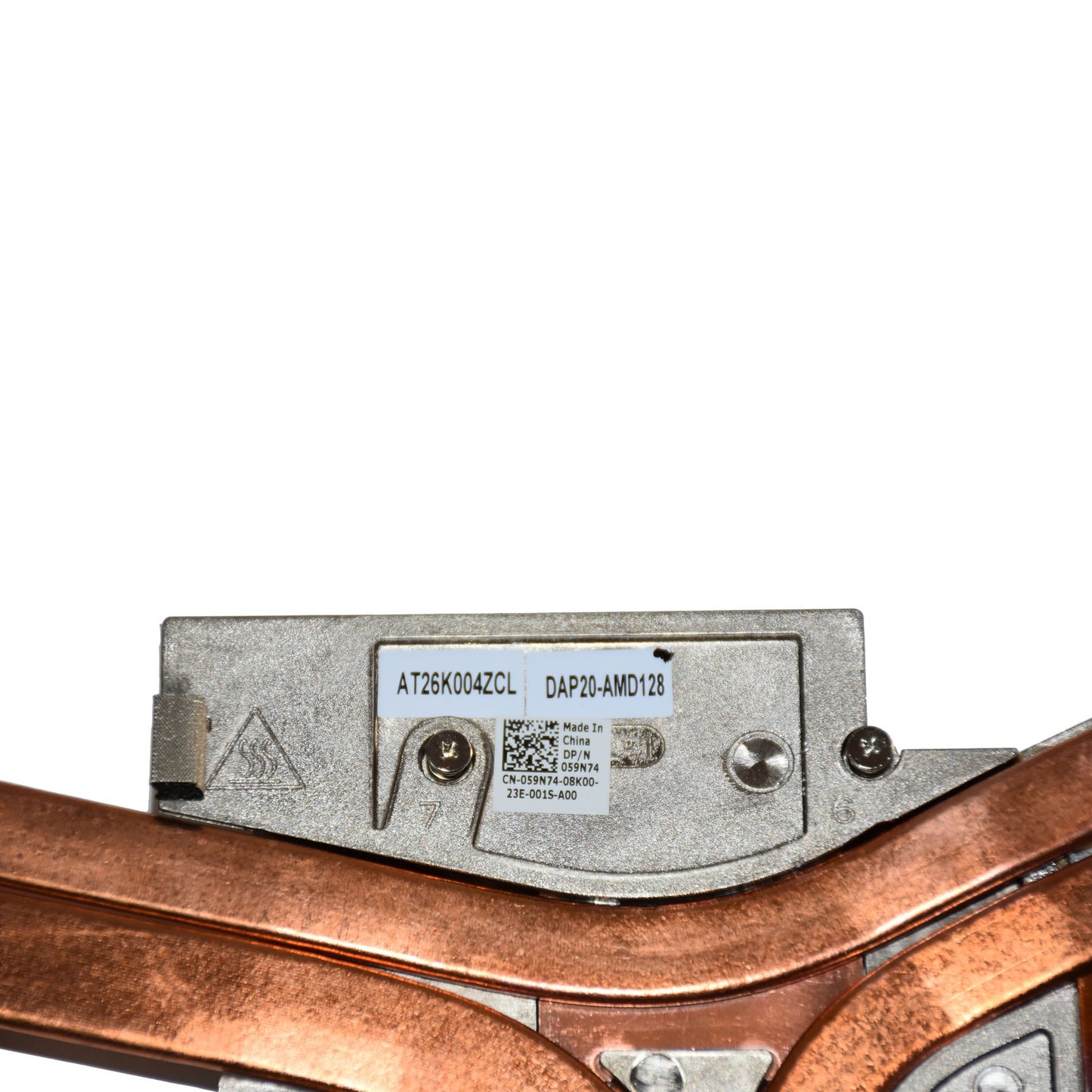 Dell Precision 7730 CPU GPU Fan Heatsink for AMD Radeon Pro WX 4150 4GB 59N74