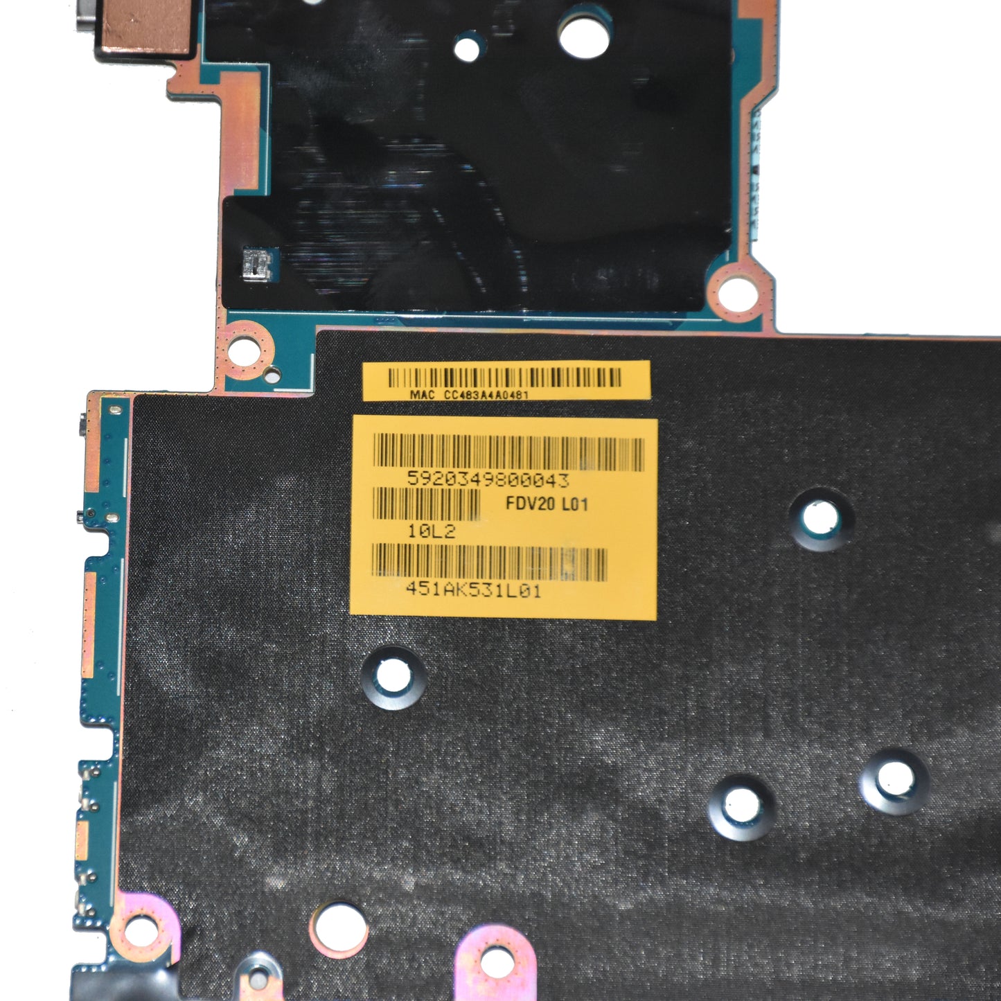 Dell Latitude 7210 2-in-1 Tablet Motherboard i3-10110U 4GB Ram LA-J321P 68J22
