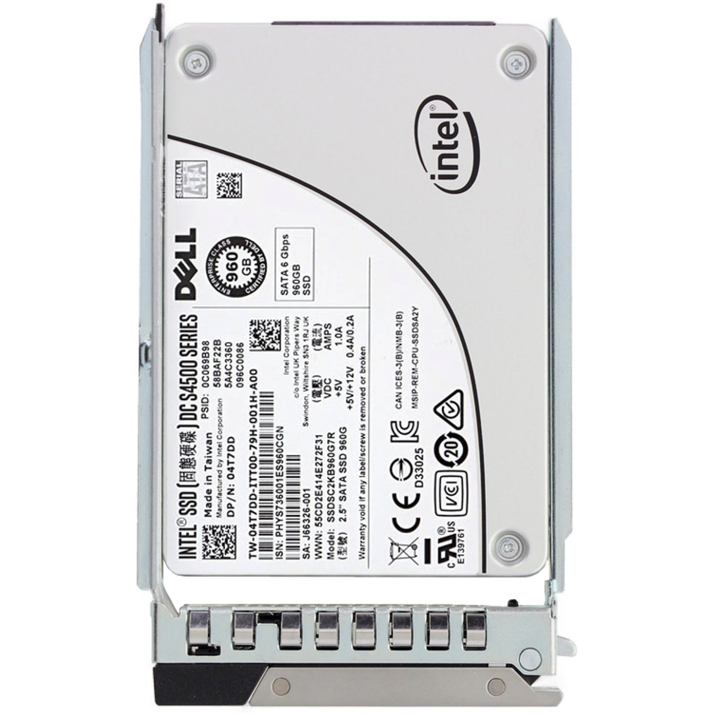 Dell 960GB 6Gbps SATA RI TLC 2.5 SSD S4500 CPO (4T7DD) -CO3