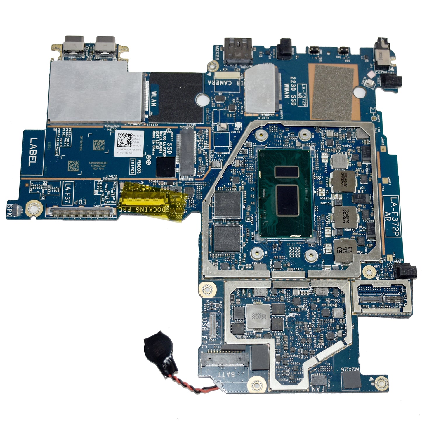Dell Latitude 5290 2-in-1 Tablet Motherboard i7-8650U 16GB RAM LA-F372P 3VWJK