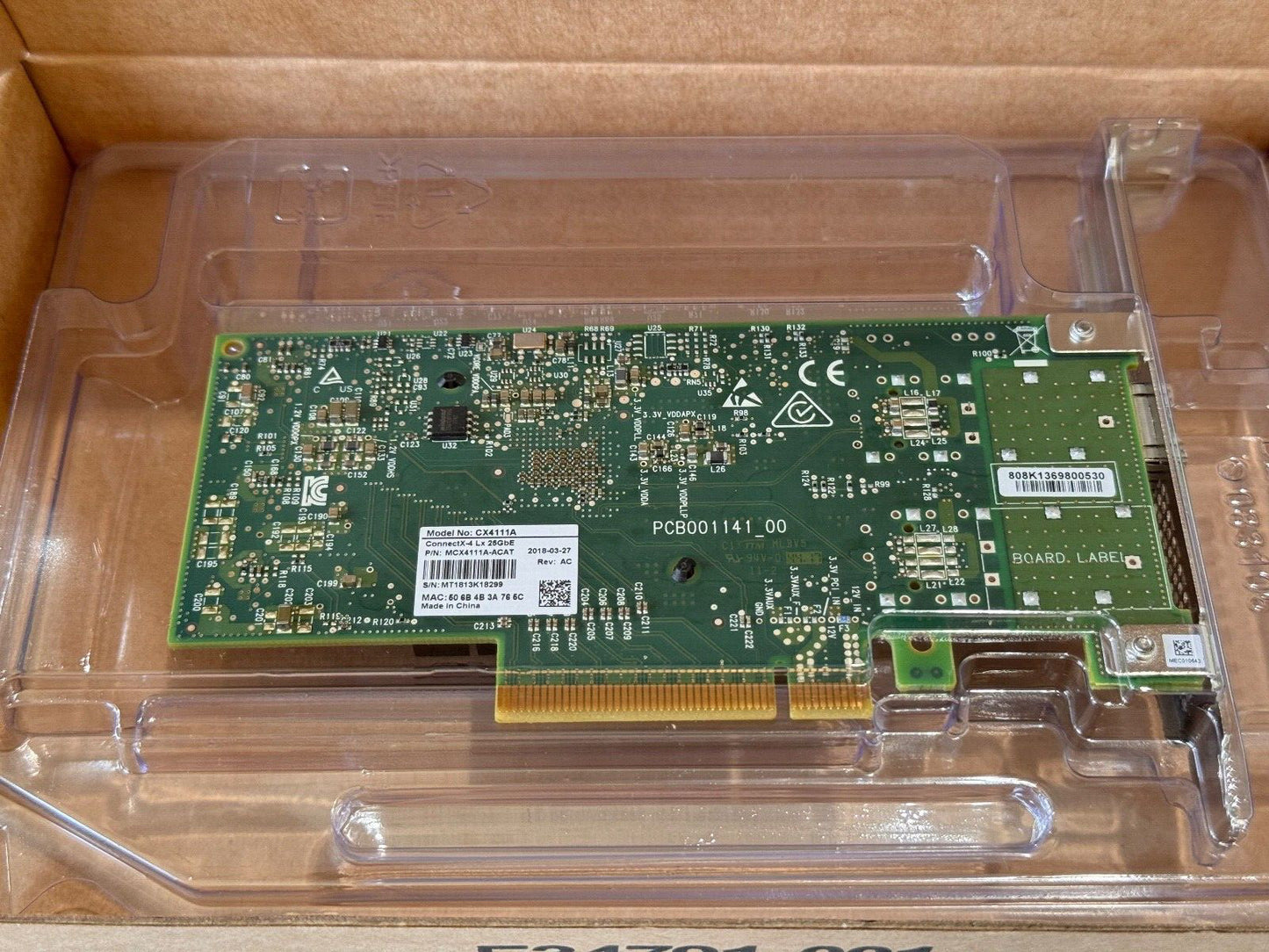 MCX4111A-ACAT MELLANOX CONNECTX-4 LX 25GBE SINGLE-PORT SFP28 PCI-E NETWORK CARD