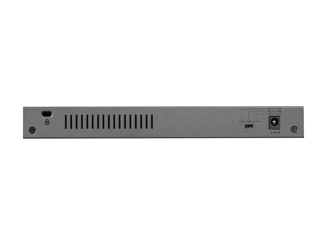 NETGEAR 8-Port Gigabit Ethernet PoE+ Unmanaged Switch with 120W PoE Budget, Rack