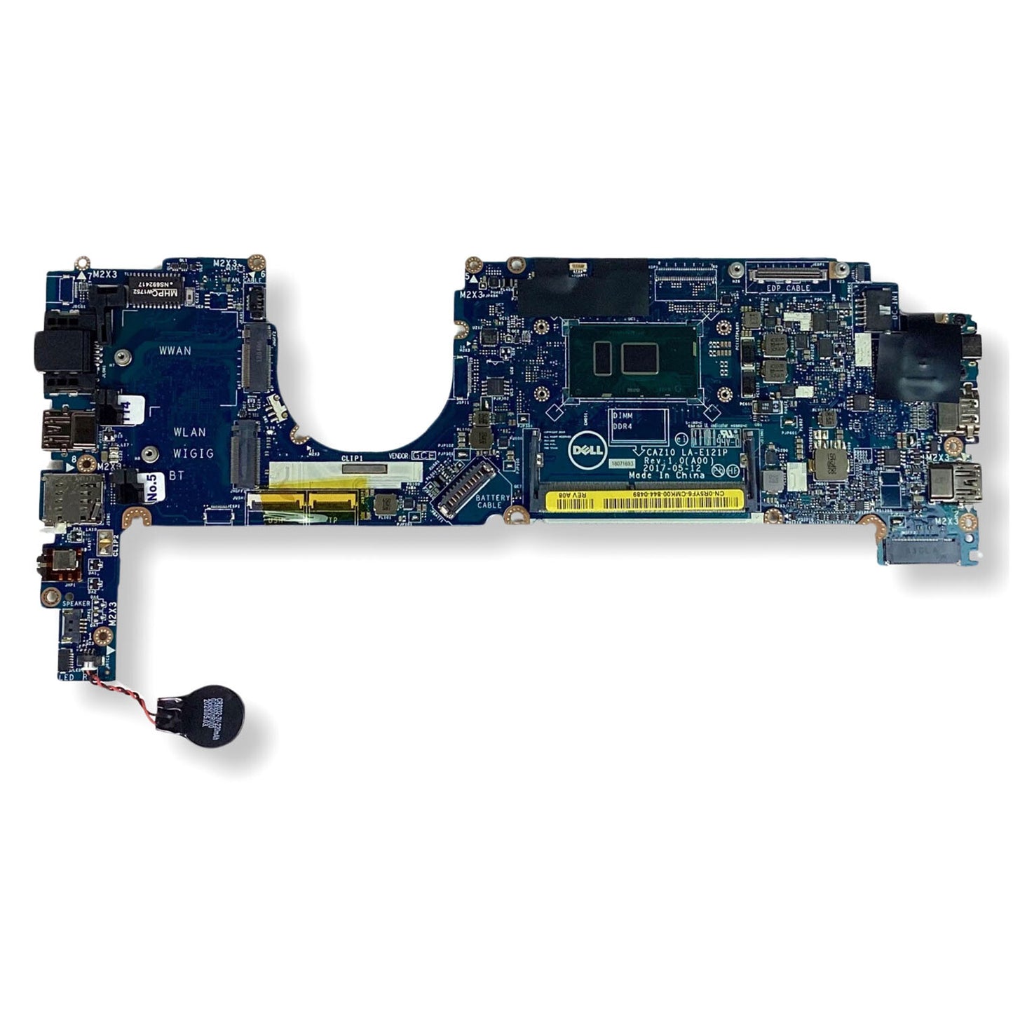 Dell Latitude 7280 7380 Motherboard i7-7600U 2.8GHz Thunderbolt 3 LA-E121P R5YF6
