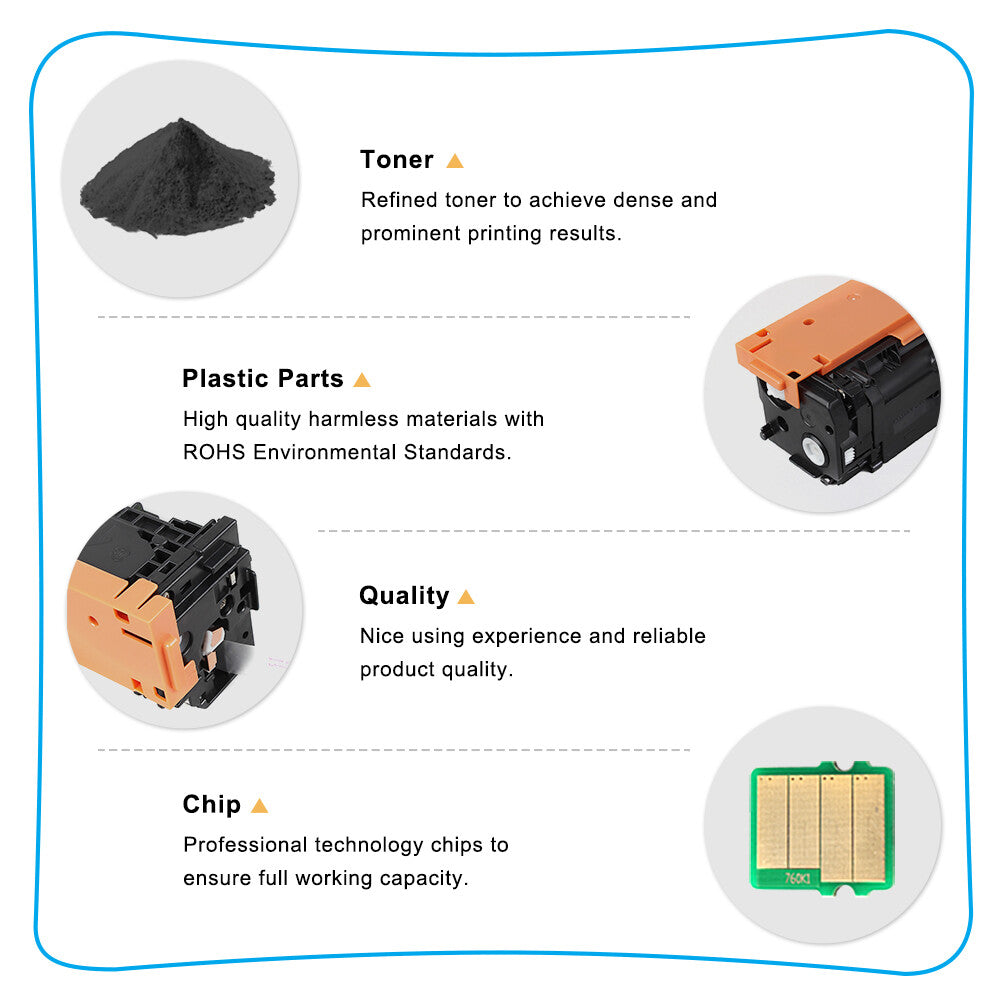 4X Toner CF210A-CF213A 131A Set Compatible For HP Laserjet Pro 200 M251nw M276nw