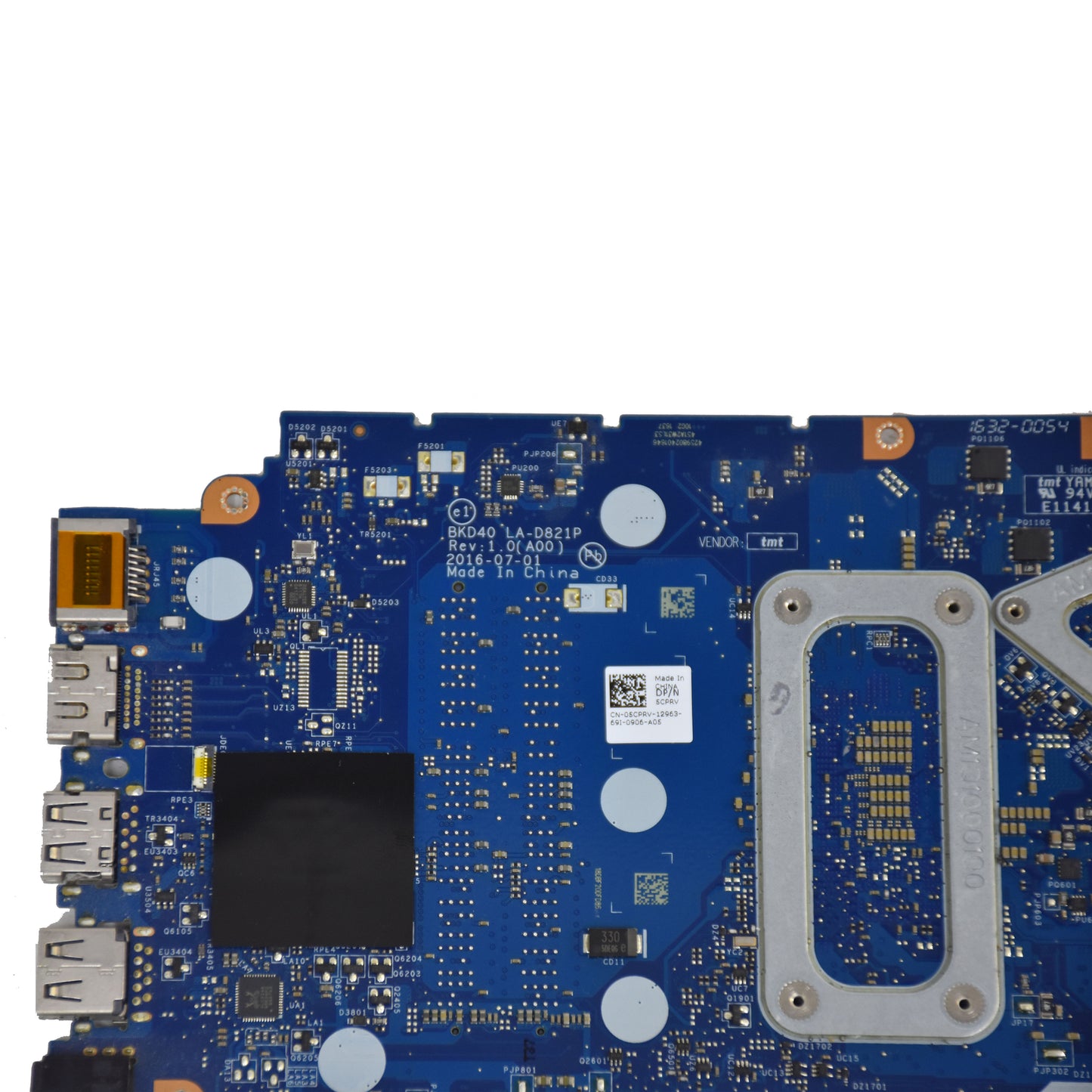 Dell Inspiron 7560 7460 Motherboard i5-7200U 2.5GHz Nvidia 940MX LA-D821P 5CPRV