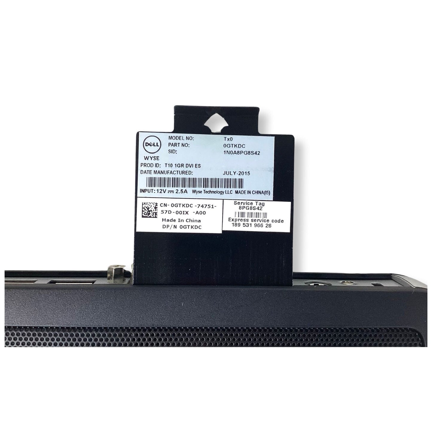 Dell Wyse Tx0 3010 Thin Client MARVEL PJ4 v7 1.0GHz 1GB SSD 1GB RAM ThinOS GTKDC